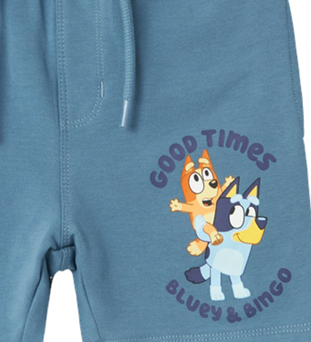 Name It Sweatshorts - NmmAkley Bluey - Provinciaal Blue
