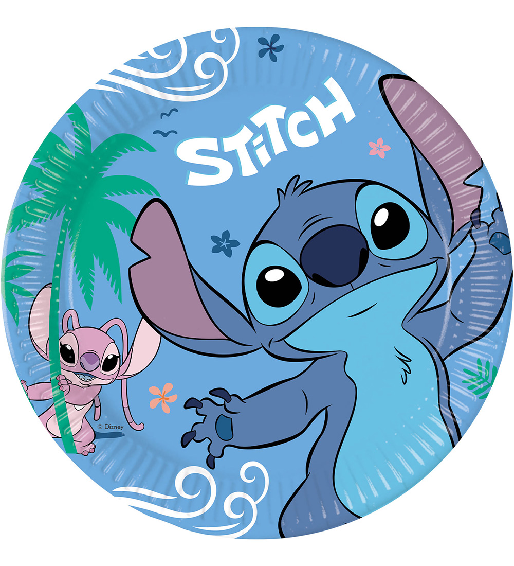 Decorata Party Cardboard plates - 8-Pack - 23 cm - Stitch & Ange
