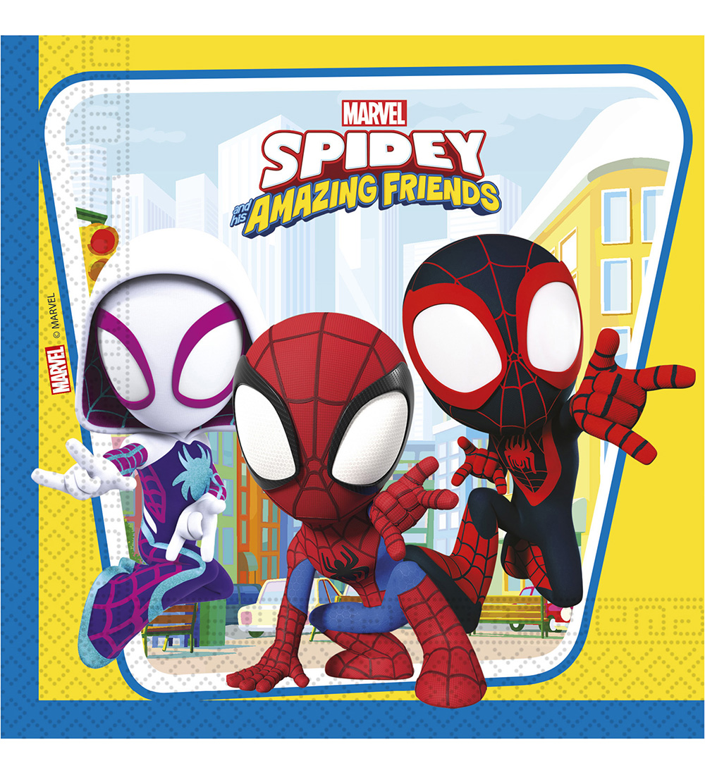 Decorata Party 냅킨 - 20팩 - 33x33cm - Spidey & His Ama
