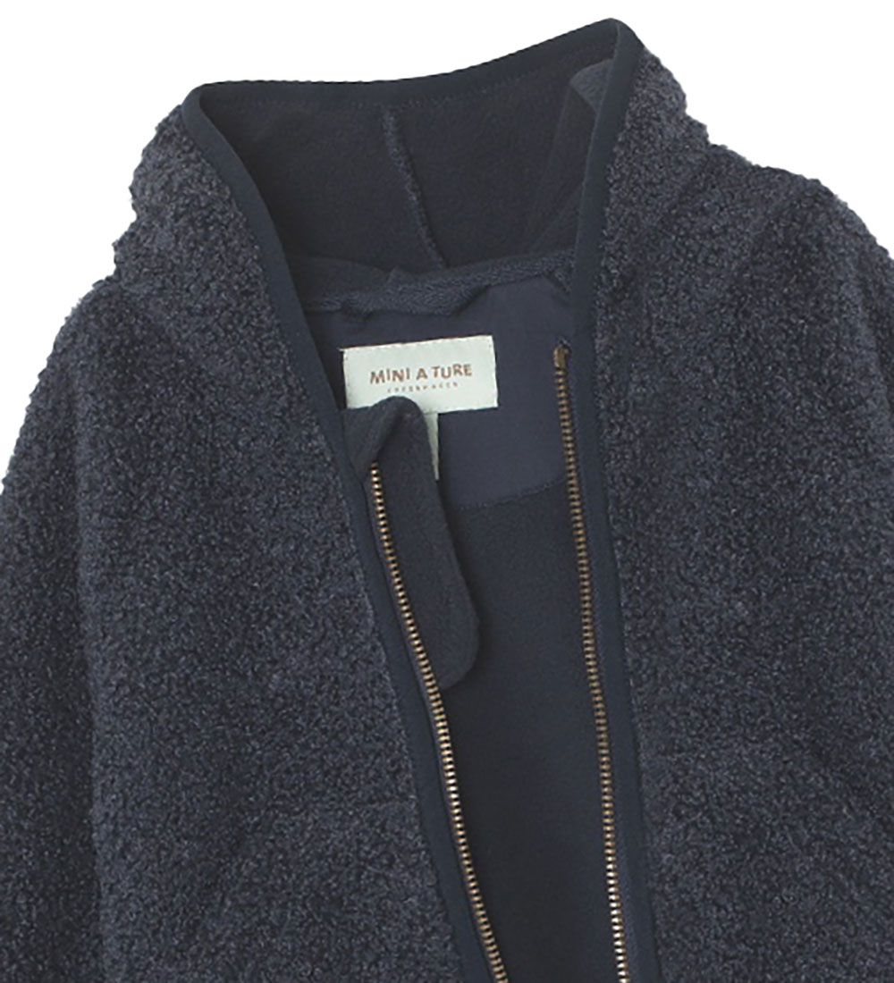 Mini A Ture Fleece Jacket - Teddy - MatLiff - Outer Space