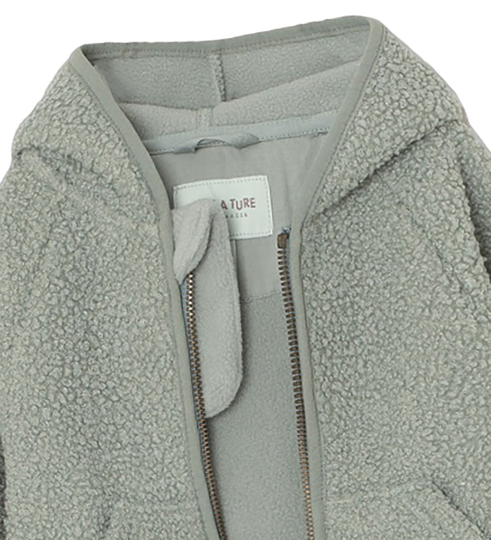 Mini A Ture Fleece Jacket - Teddy - MatLiff - Pale Green