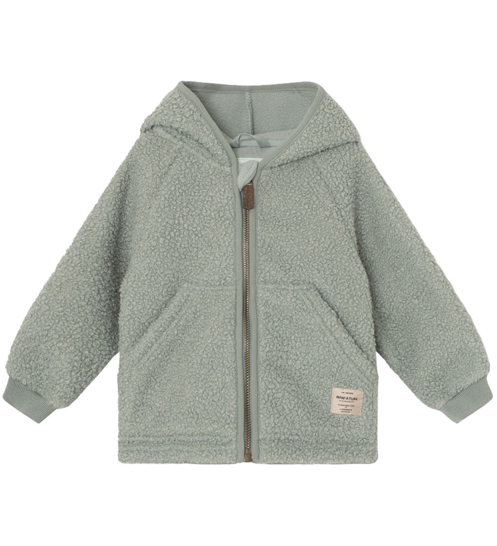 Mini A Ture Fleece Jacket - Teddy - MatLiff - Pale Green