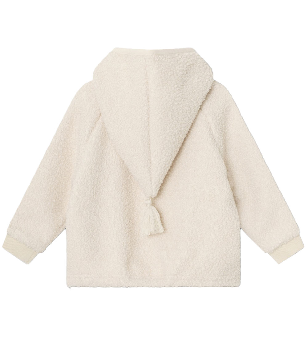 Mini A Ture Fleece Jacket - Teddy - MatLiff - Angora Cream