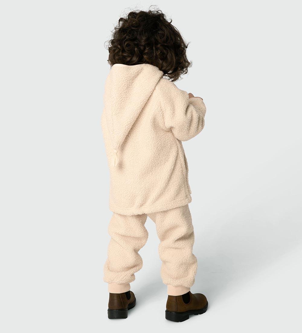 Mini A Ture Fleece Jacket - Teddy - MatLiff - Angora Cream
