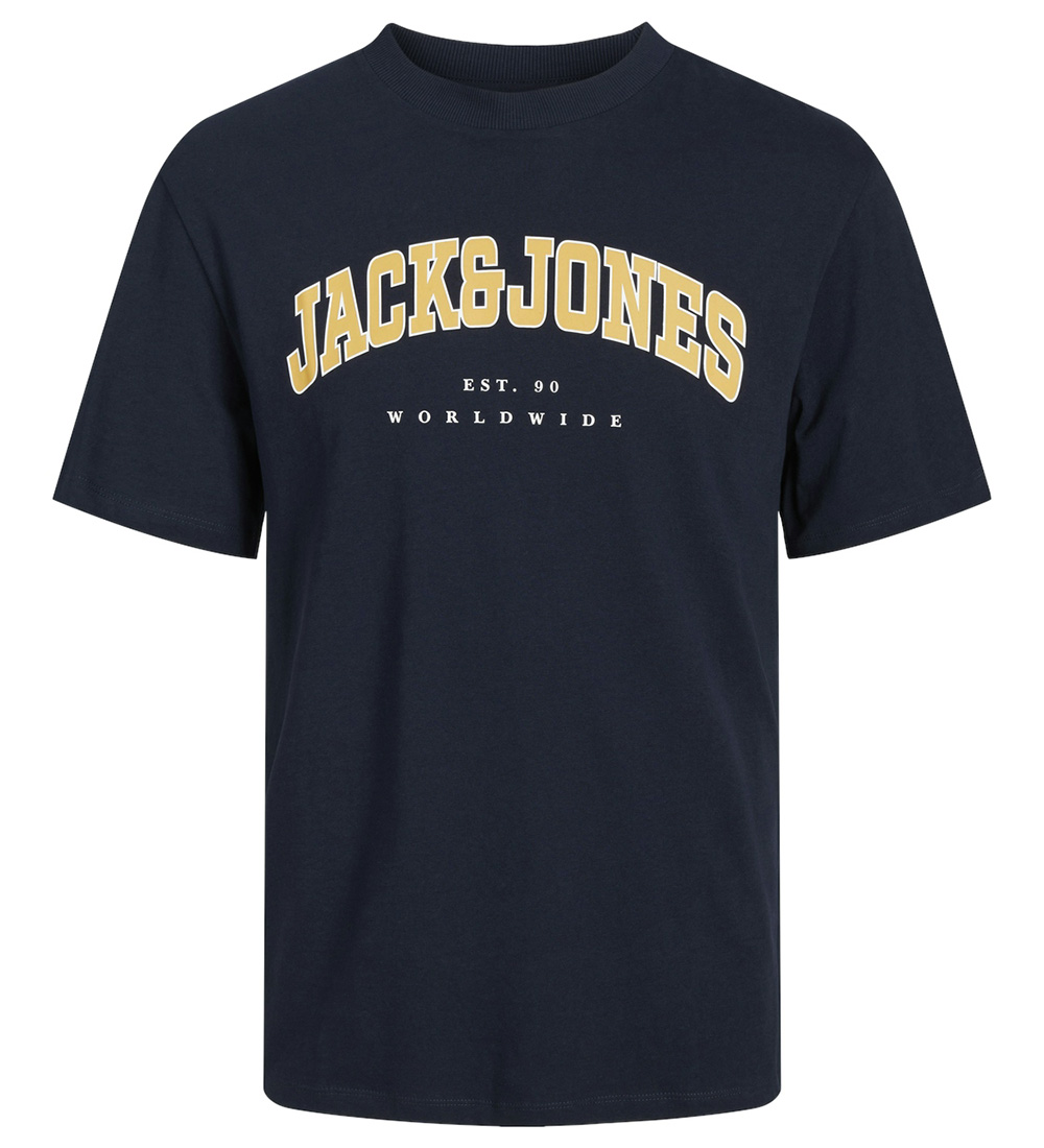 Jack & Jones T-skjorte - JjeCaleb - Navy Blazer