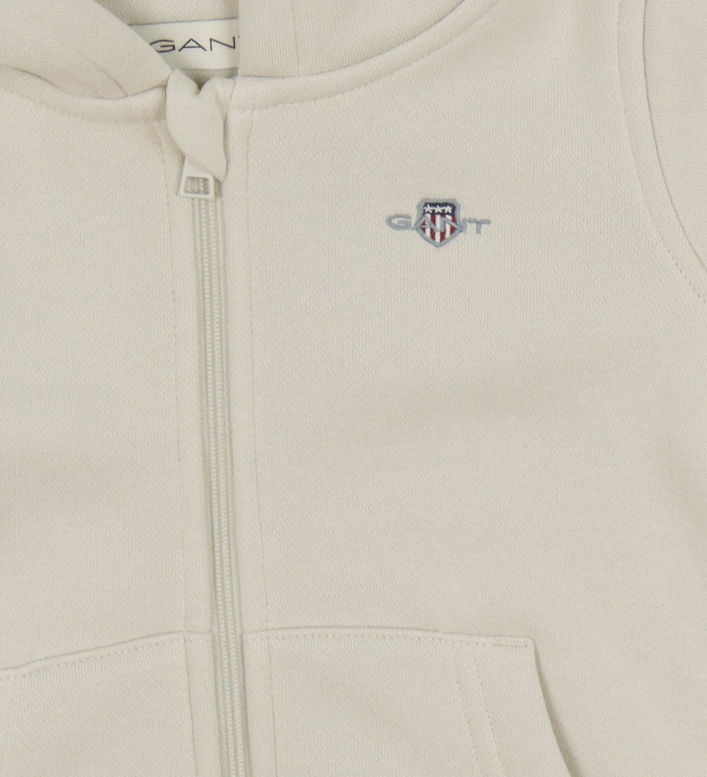 GANT Cardigan - Shield - Soft Oats