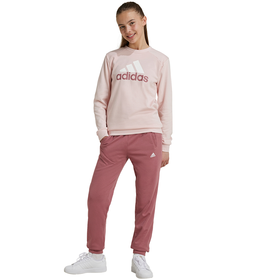 adidas Performance Jogging galli - J BL FT TS - Bleikt/Hvítur