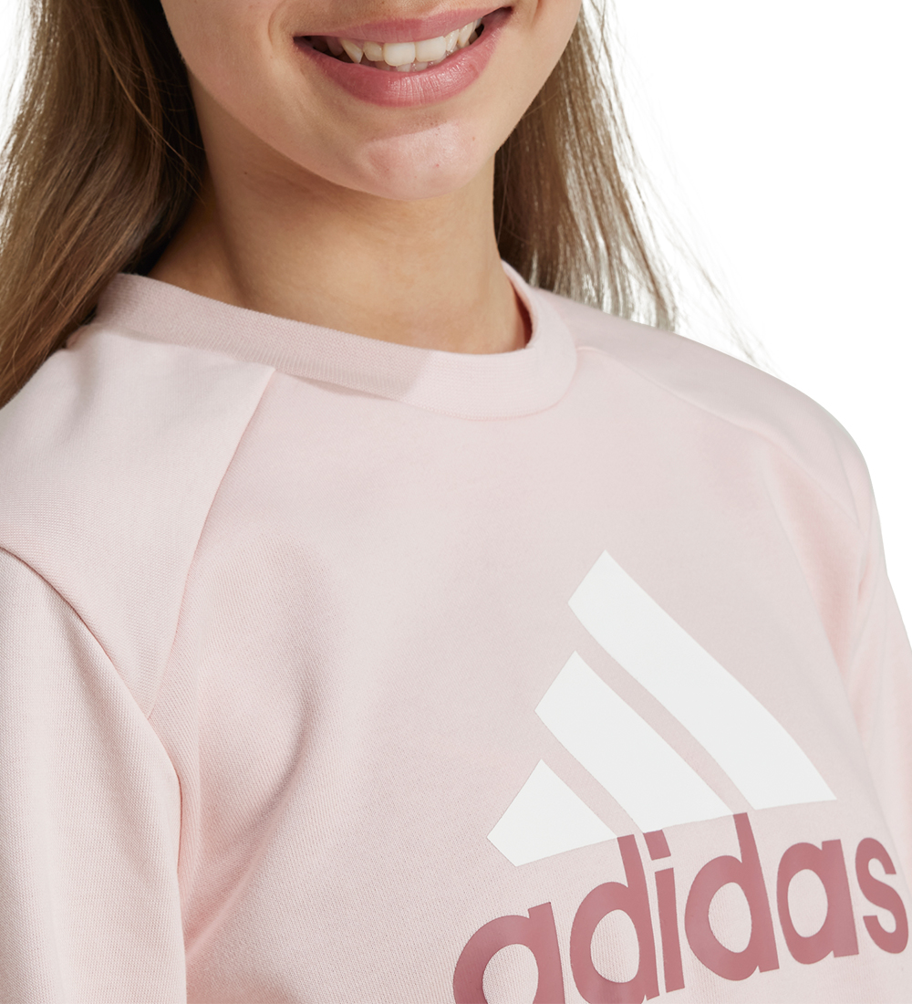 adidas Performance Jogging galli - J BL FT TS - Bleikt/Hvítur