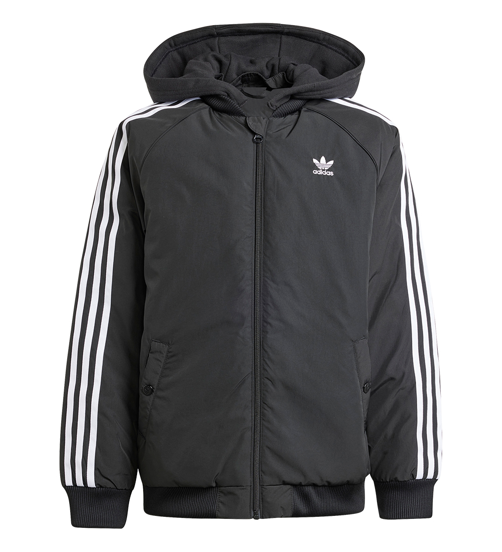 adidas Originals Steppjacke - Schwarz m. Weiß