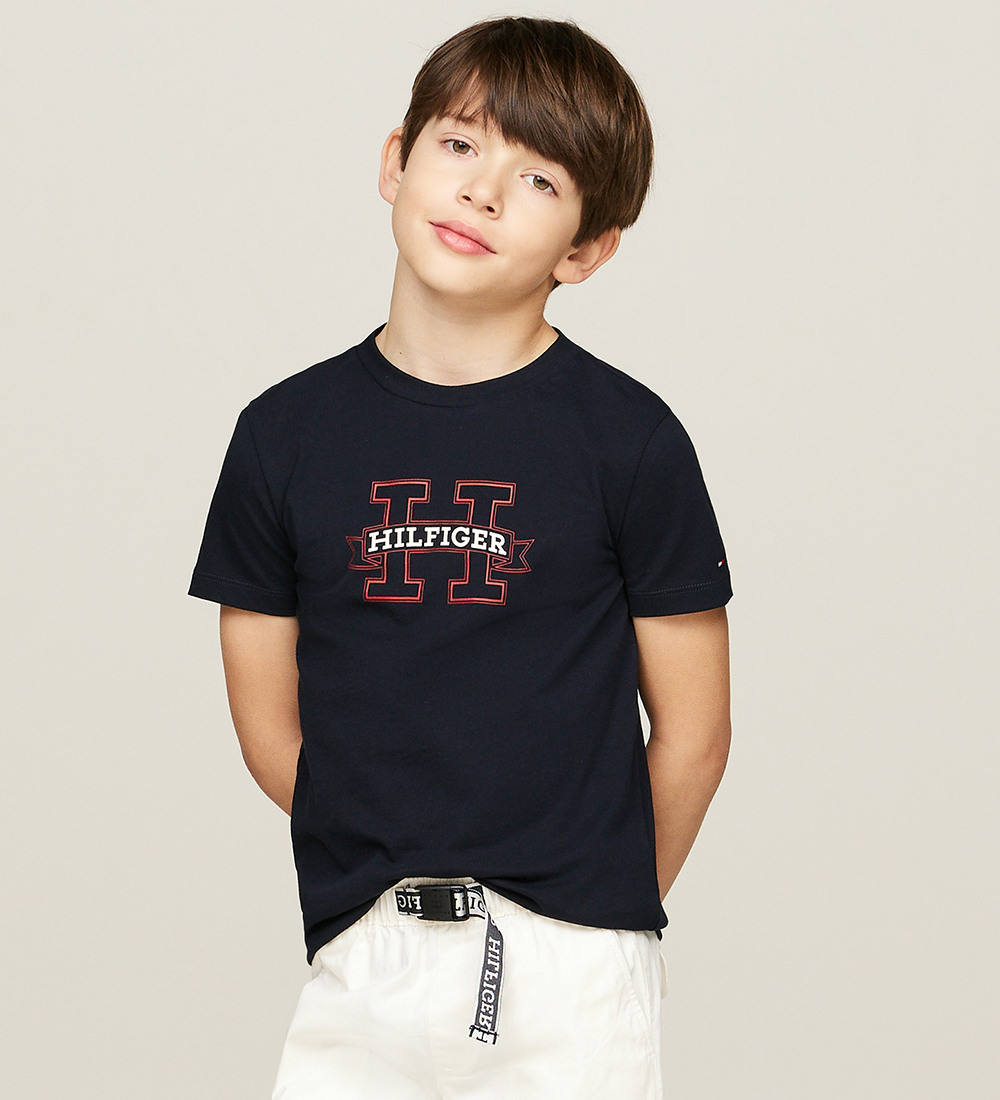 Tommy Hilfiger T-shirt - Print Regular - Desert Cloud