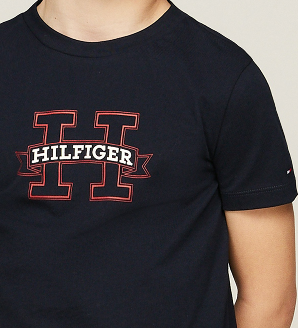 Tommy Hilfiger T-shirt - Print Regular - Desert Cloud