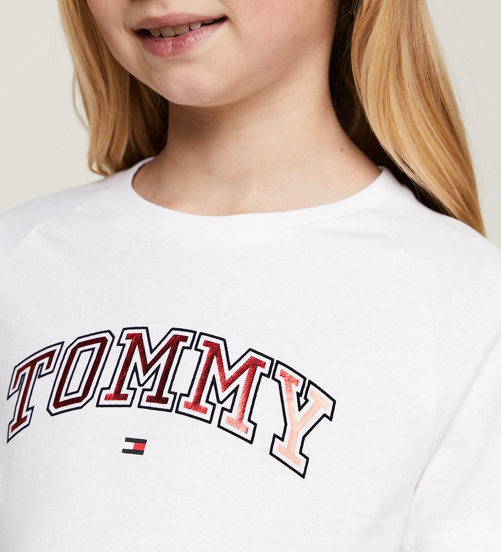 Tommy Hilfiger T-shirt - Varsity Foil - White