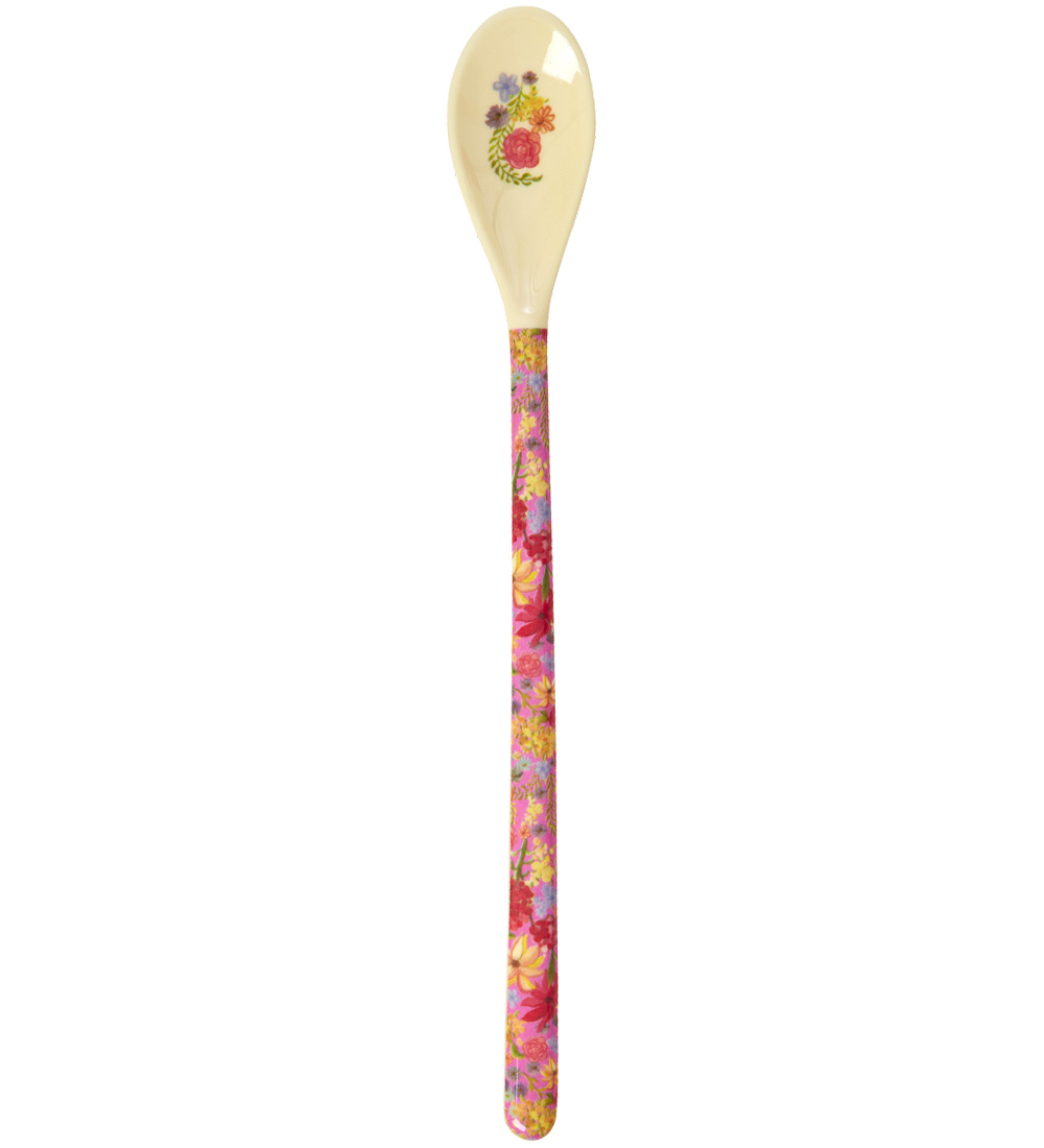 Rice Spoon - Melamine - Latte - Red/Swedish Flower