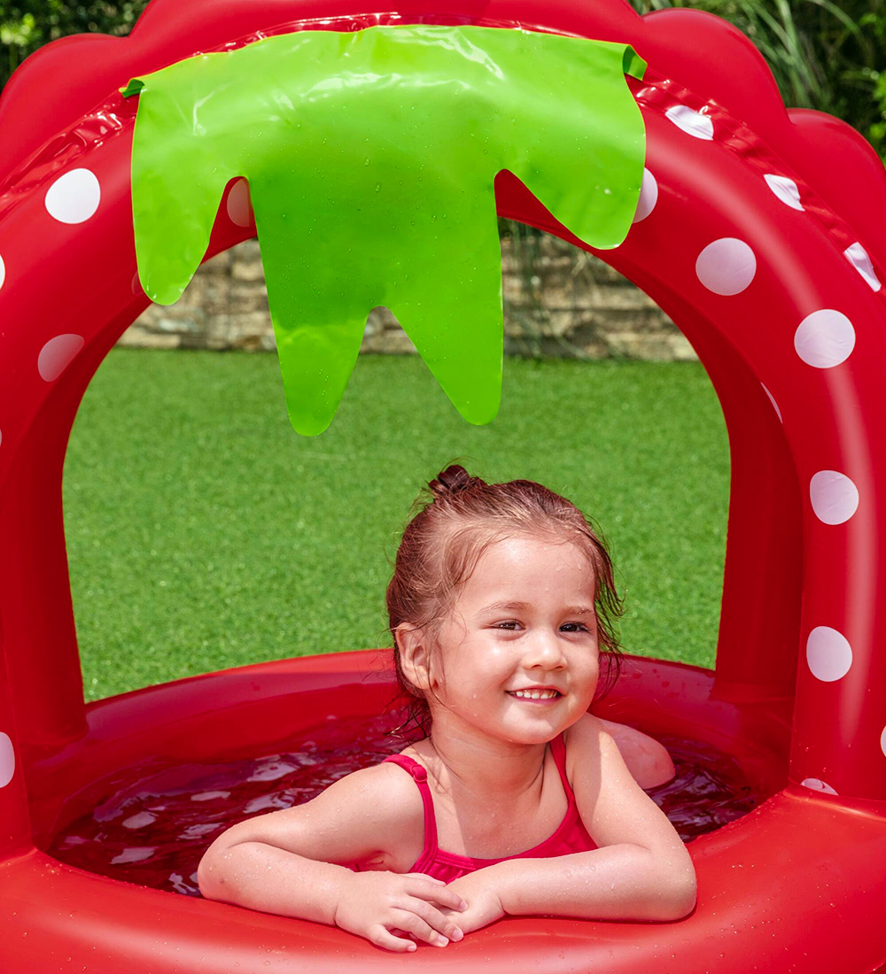 Bestway Kiddy Pool w. Brim - 91x91 cm - Very Berry