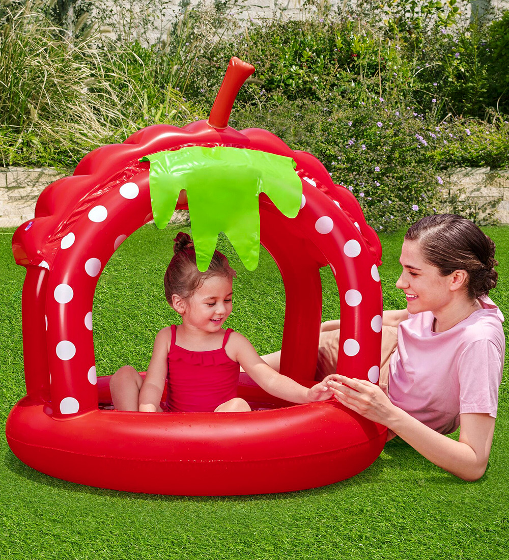 Bestway Kiddy Pool w. Brim - 91x91 cm - Very Berry