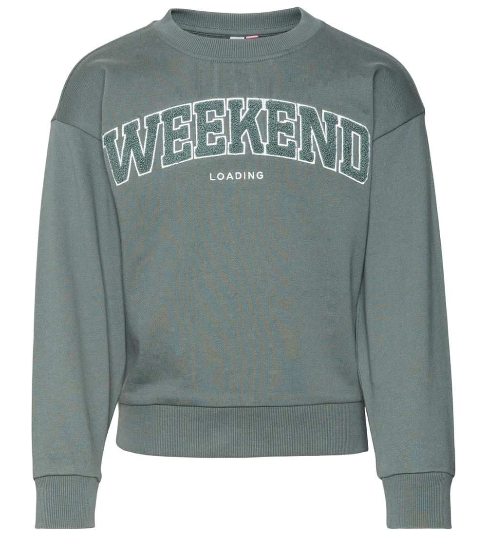 Vero Moda Girl Sweatshirt - VmBrenda - Conditioner Green/Teddy