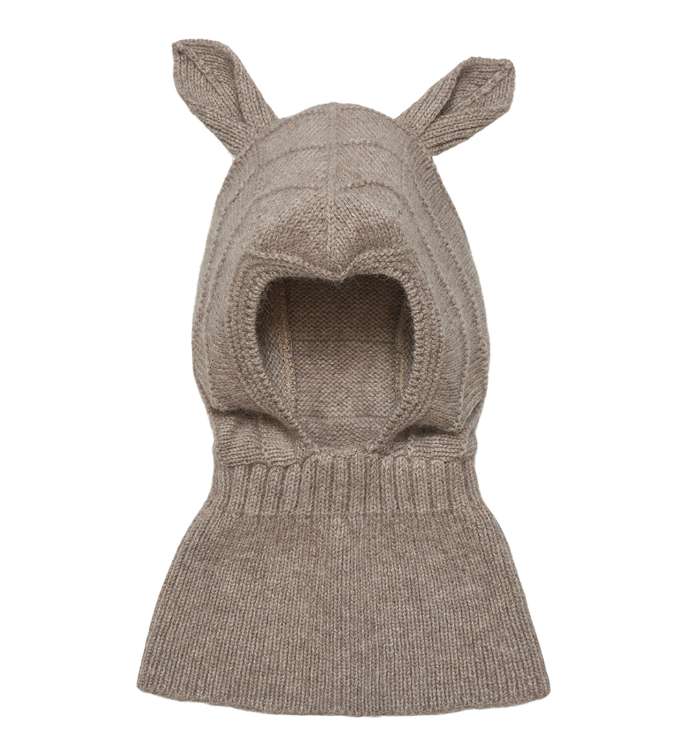Huttelihut Balaclava - Wool - Knitted - Camel