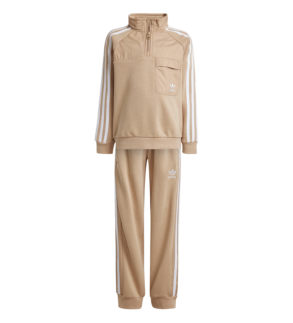 Survêtement adidas Originals - Crew ensemble HZ - Beige/Blanc