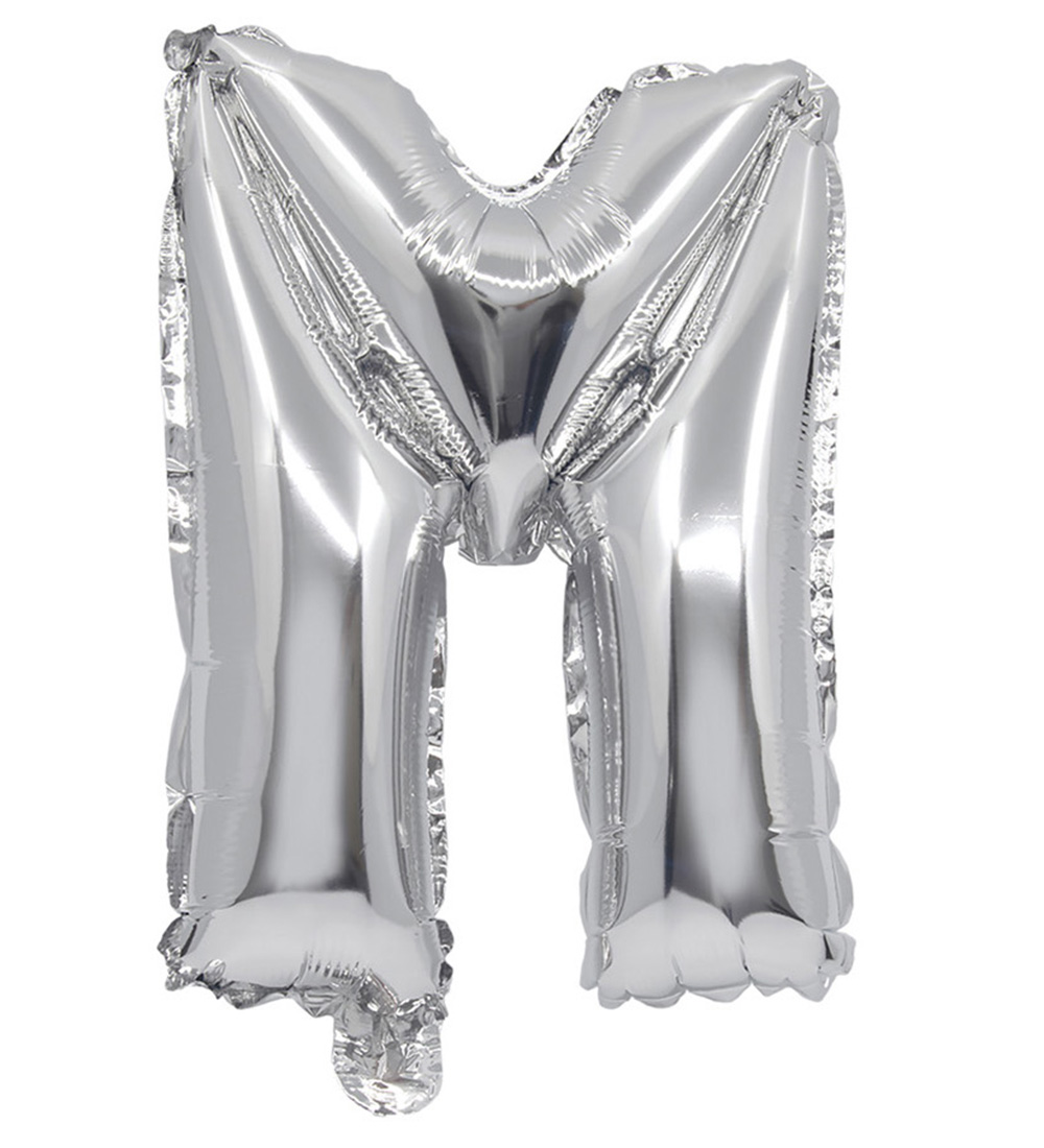 Decorata Party Þynnublöðru - 35 cm - M - Silfur