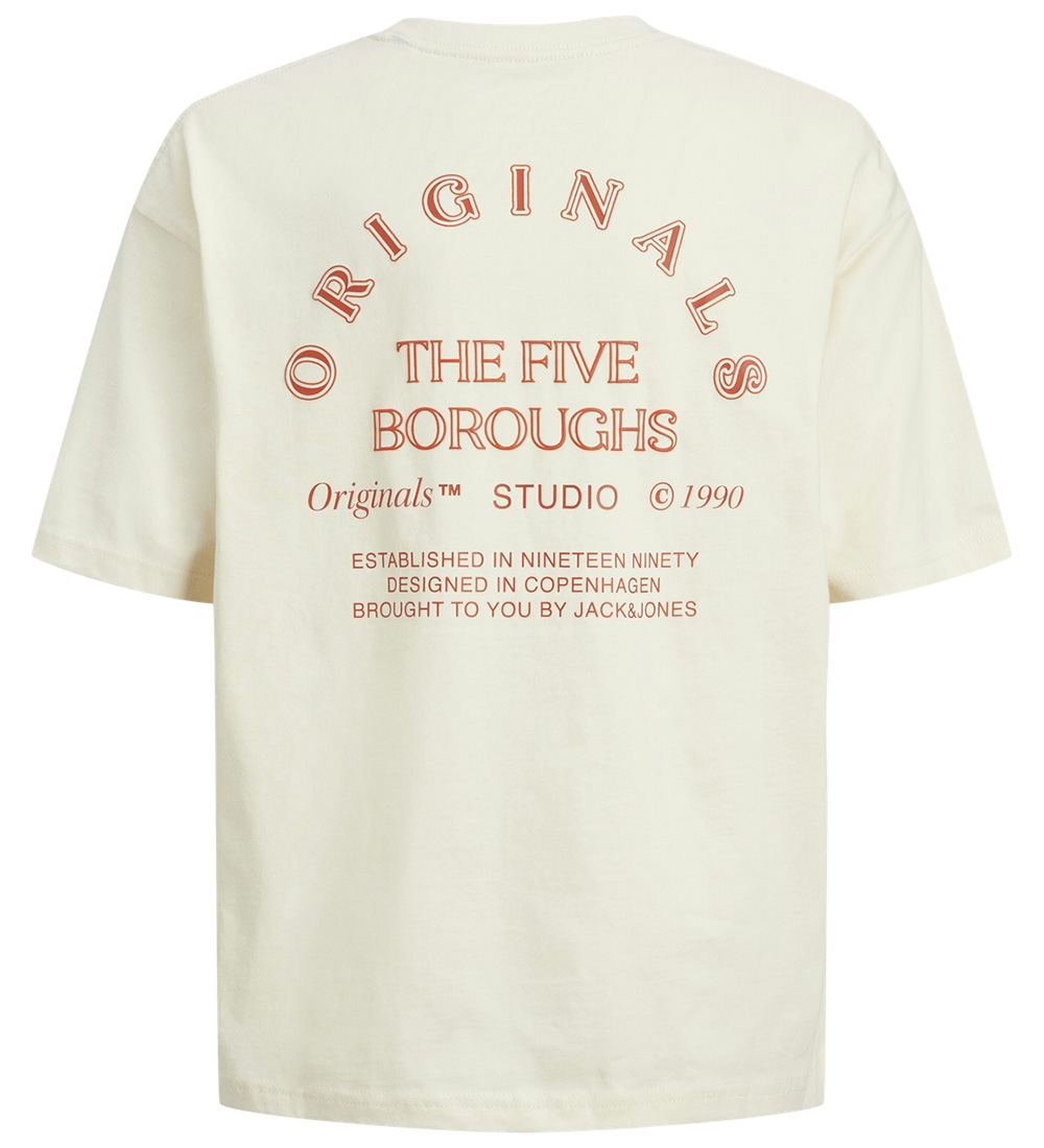 Jack & Jones T-Shirt - JorBrooklyn - Botercrème
