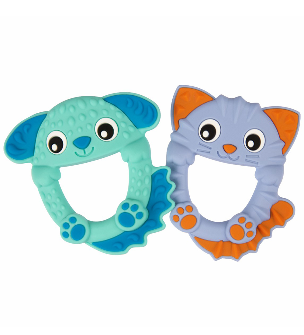 Playgro Teether - 2-Pack - Dog & Cat