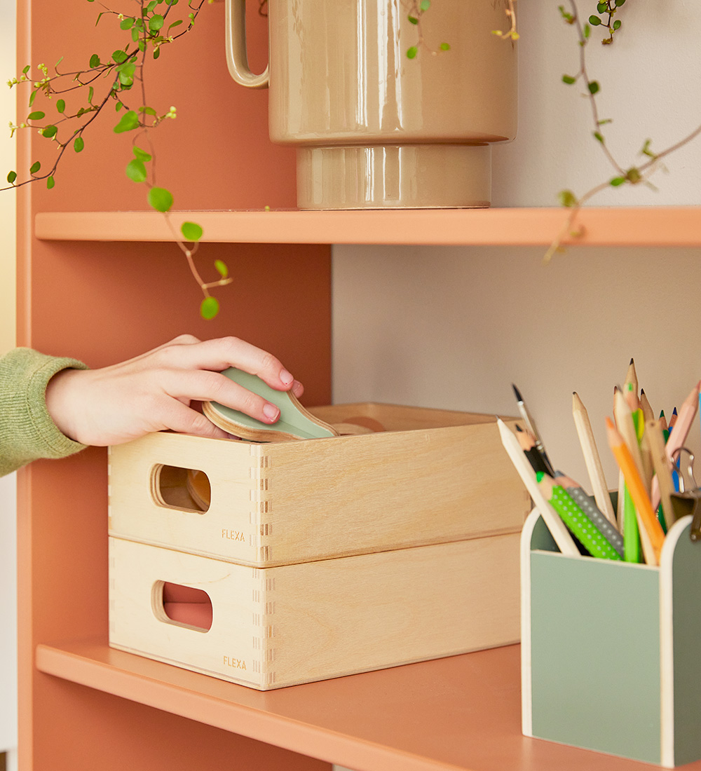 Flexa Storage Boxes - Mini - Play - Pine
