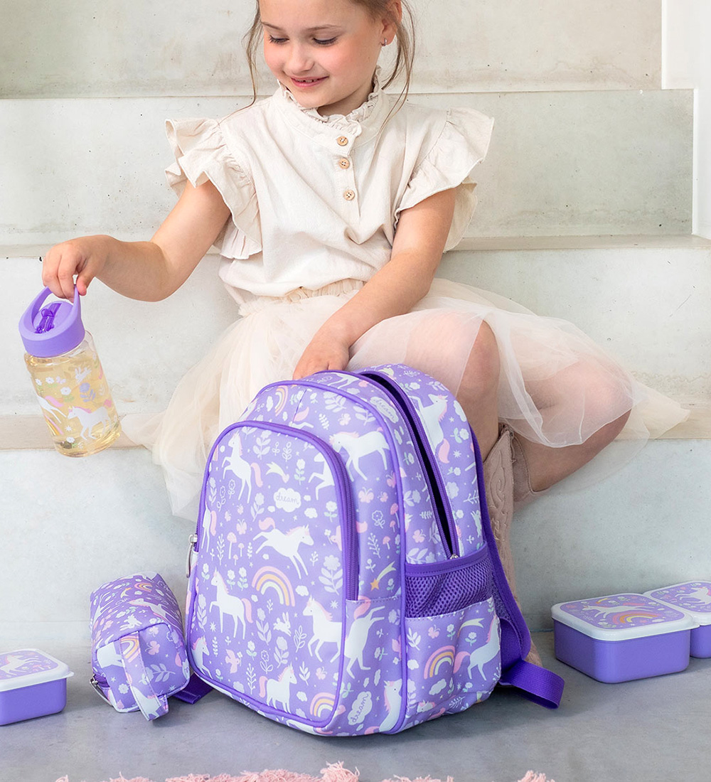 A Little Lovely Company Preschool Backpack w. Thermal pocket - U