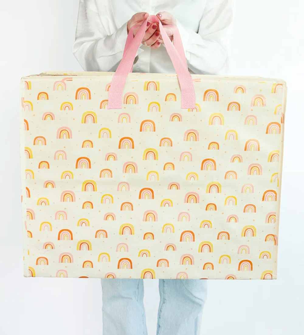 A Little Lovely Company Storage Bag - 58x26x46 cm - Rainbows