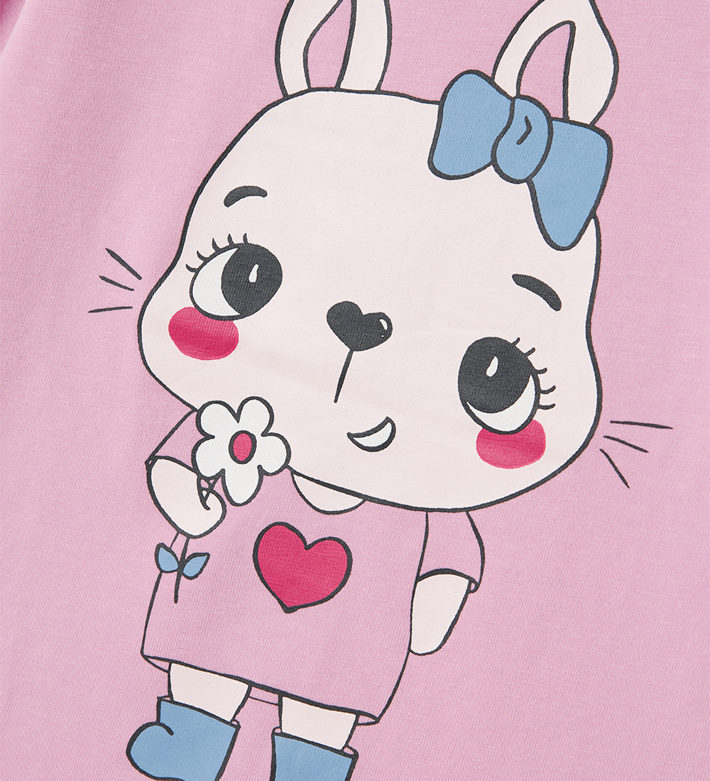 Name It Bluse - NmfVix - Pastel Lavender/Cute Bunny Mit Flo