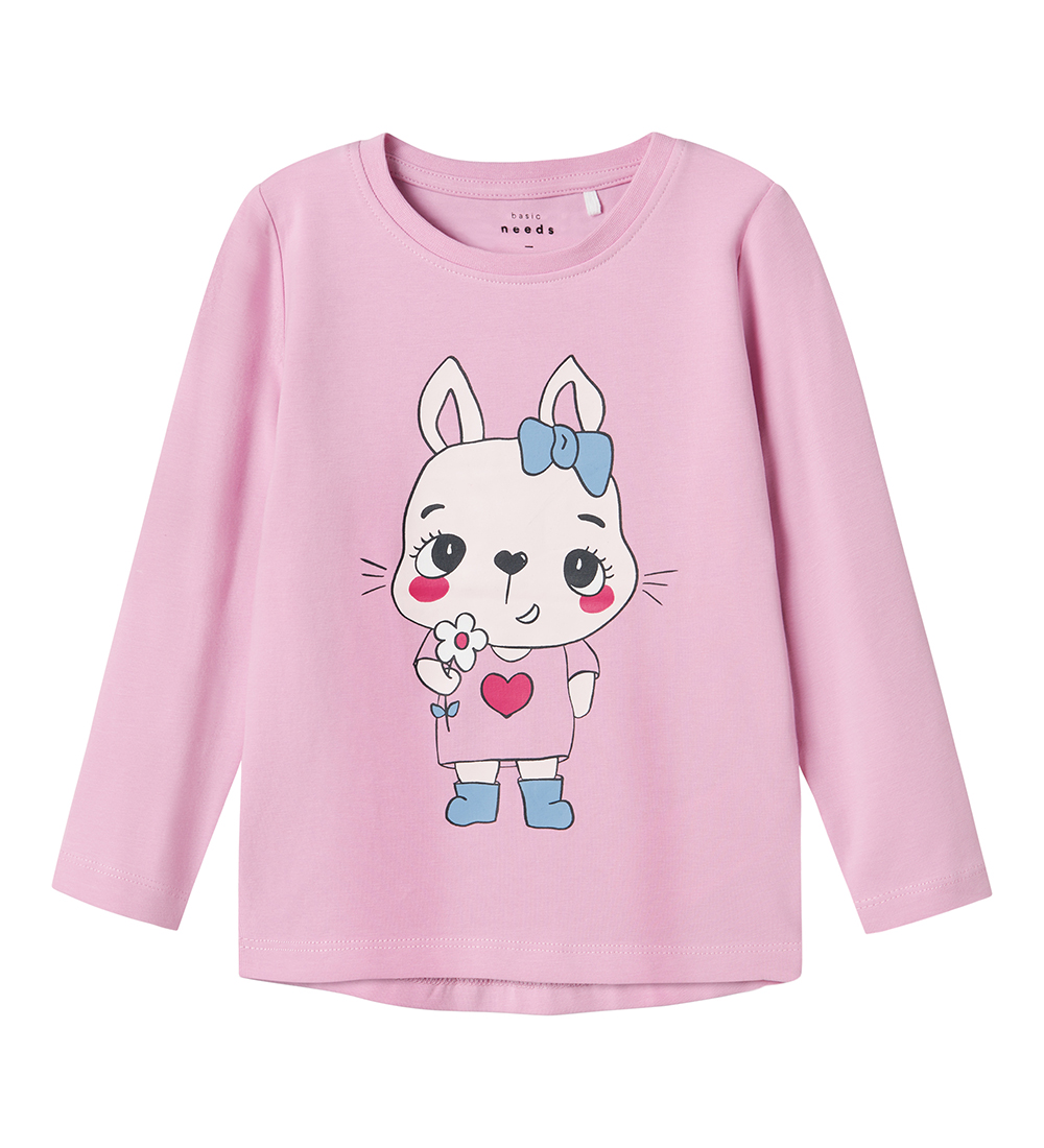 Name It Bluse - NmfVix - Pastel Lavender/Cute Bunny Mit Flo