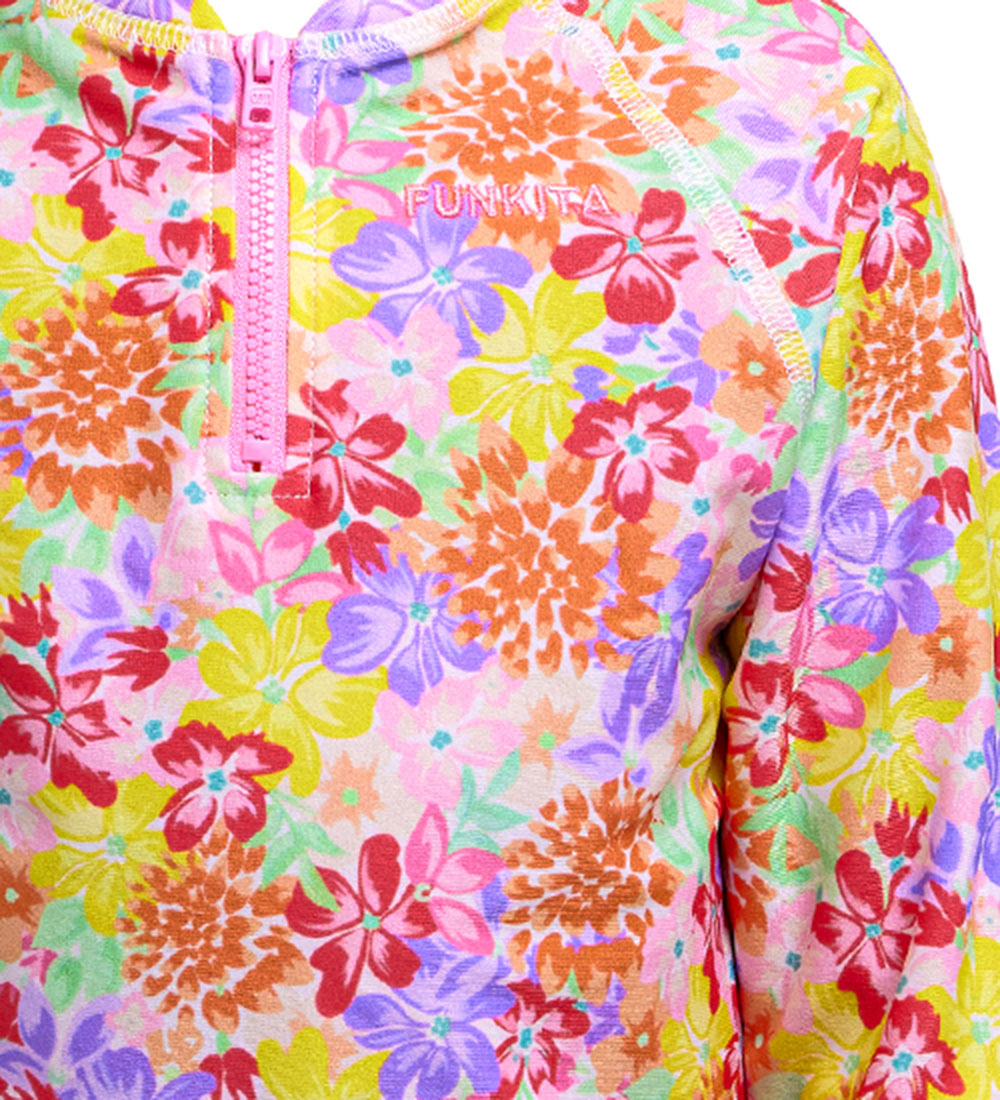 Funkita Swim Top - Zippy Rash - UV50+ - Summer Garden