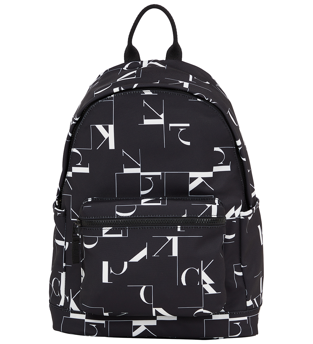 Calvin Klein Schulranzen - City Gitter - Schwarz m. Weiß