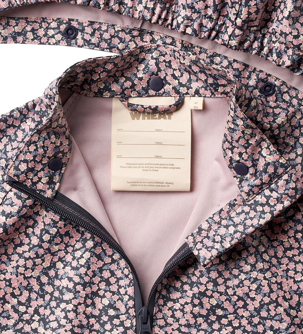 Wheat Rain Jacket - PU - Chardy - Rainy Flowers