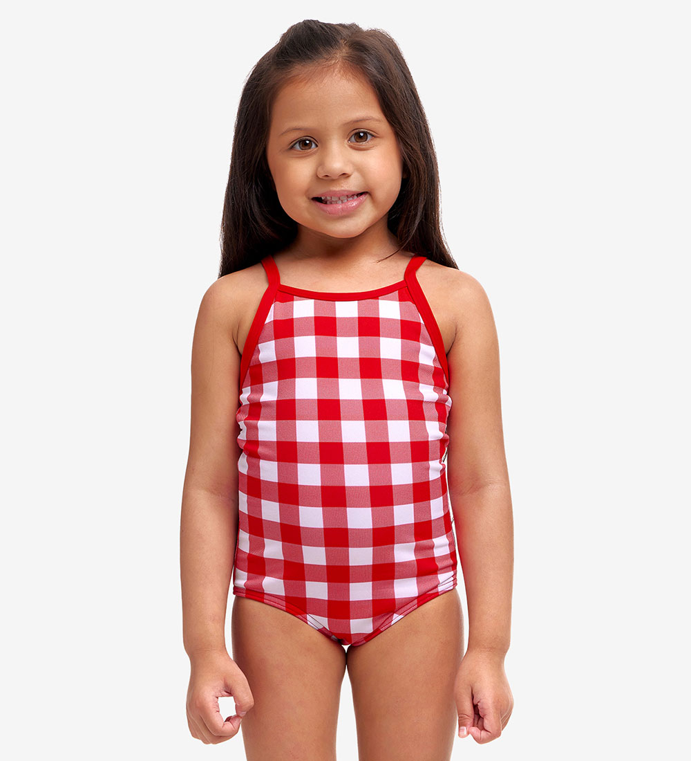 Funkita Swimsuit - Printed - UV50+ - Red Checker
