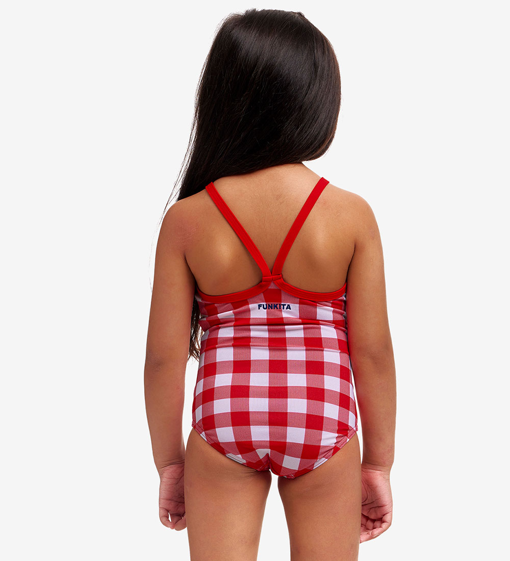 Funkita Swimsuit - Printed - UV50+ - Red Checker