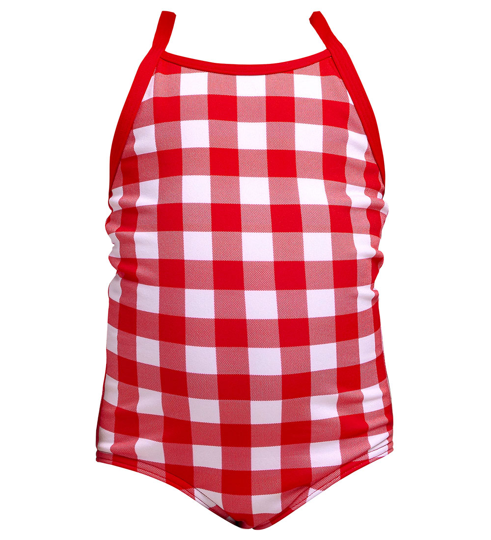 Funkita Swimsuit - Printed - UV50+ - Red Checker