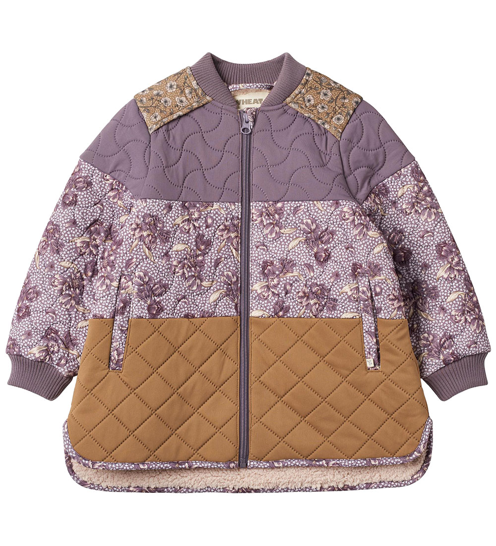 Wheat Thermo Jacket w. Lining - Hadis - Lilac Tulips