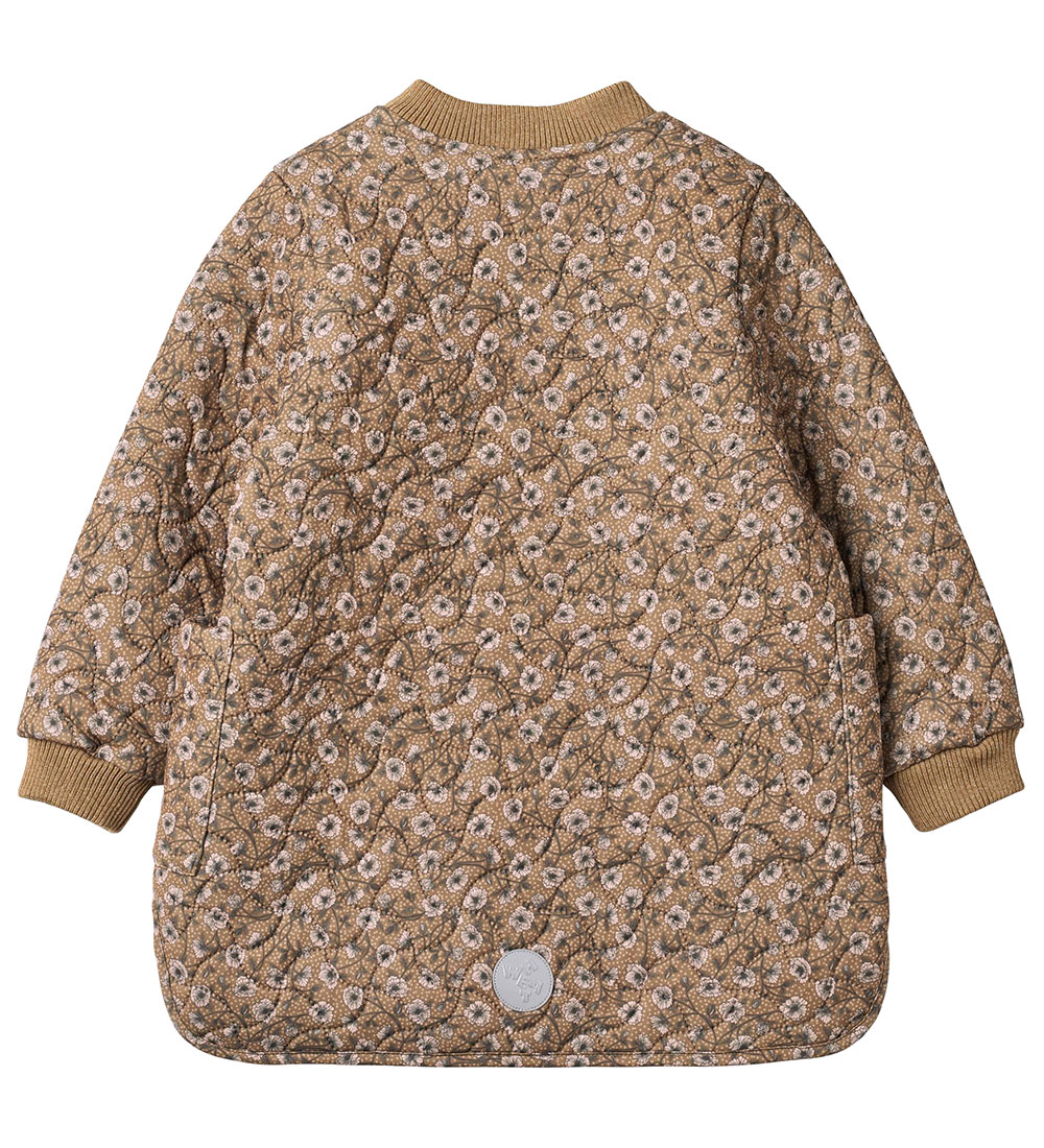 Wheat Thermo Jacket w. Lining - Helga - Caramel Anemones