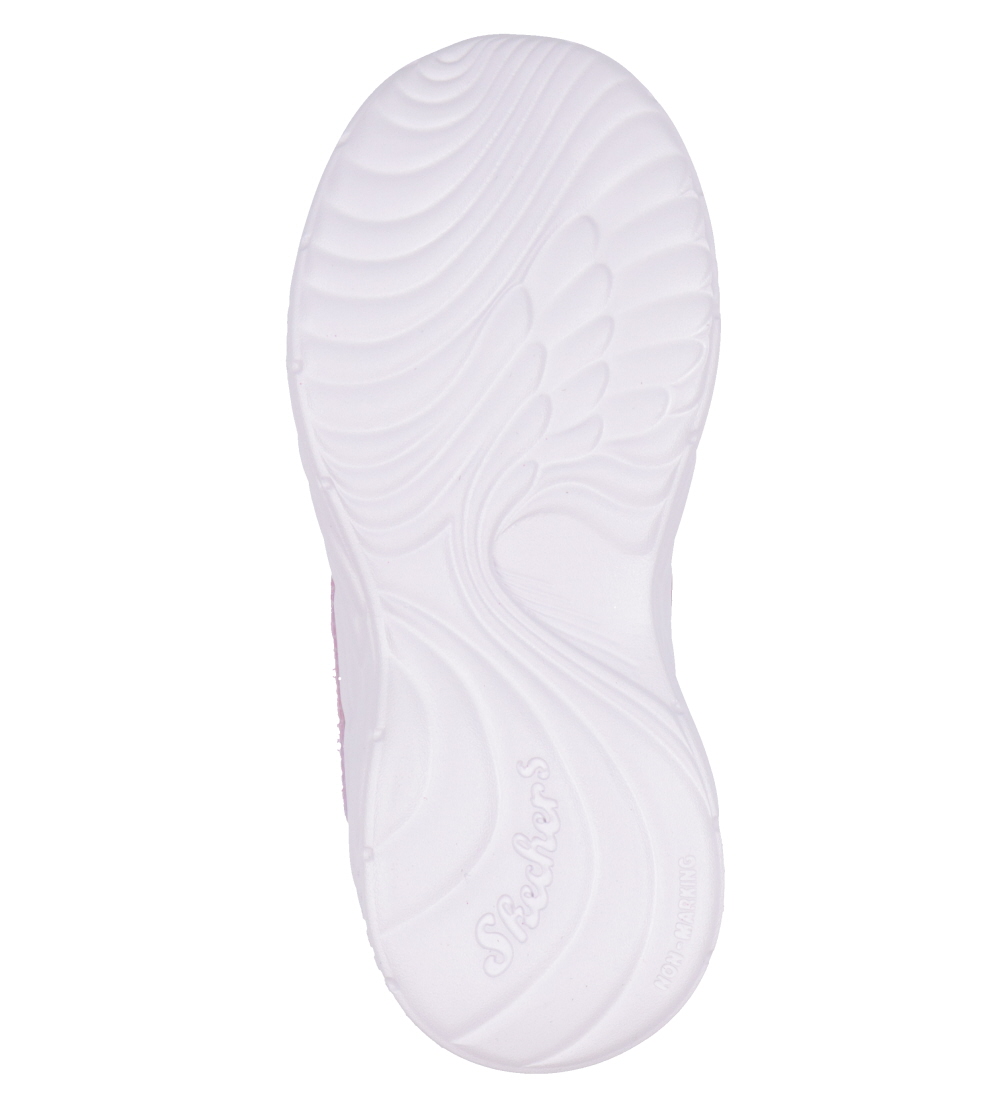 Skechers Skor m. Ljus - Wing Brites - Rosa/Turquoise