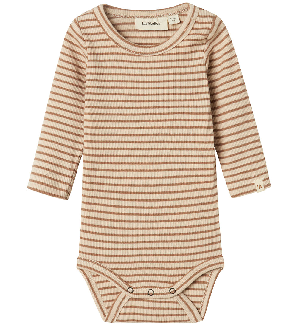Lil' Atelier Bodysuit L/æ - NbfLake - Rib - Sheer Bliss