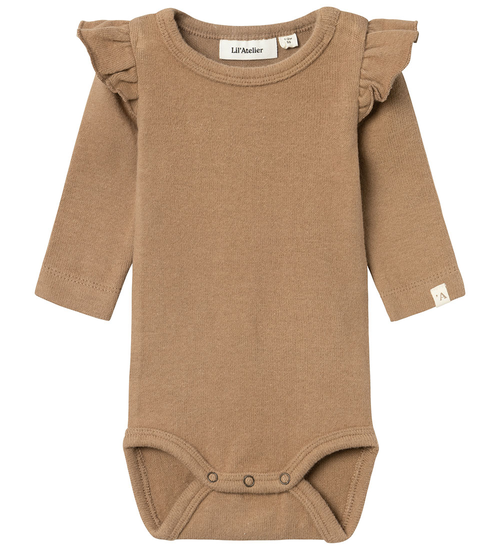 Lil' Atelier Bodysuit L/æ - NbfThoro - Knitted - Woodsmoke