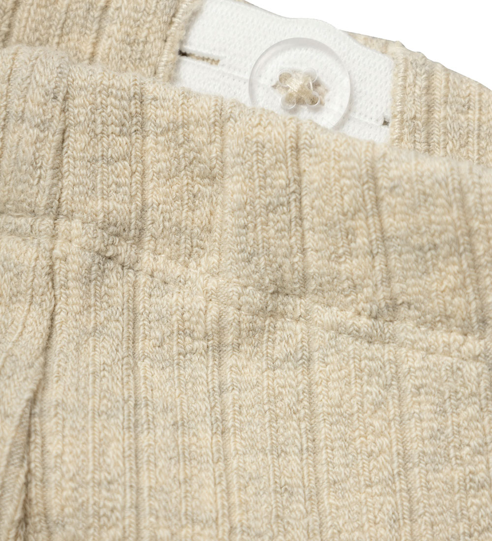 Lil' Atelier Leggings - NbfNiva - Bleikt Sandur/Melange