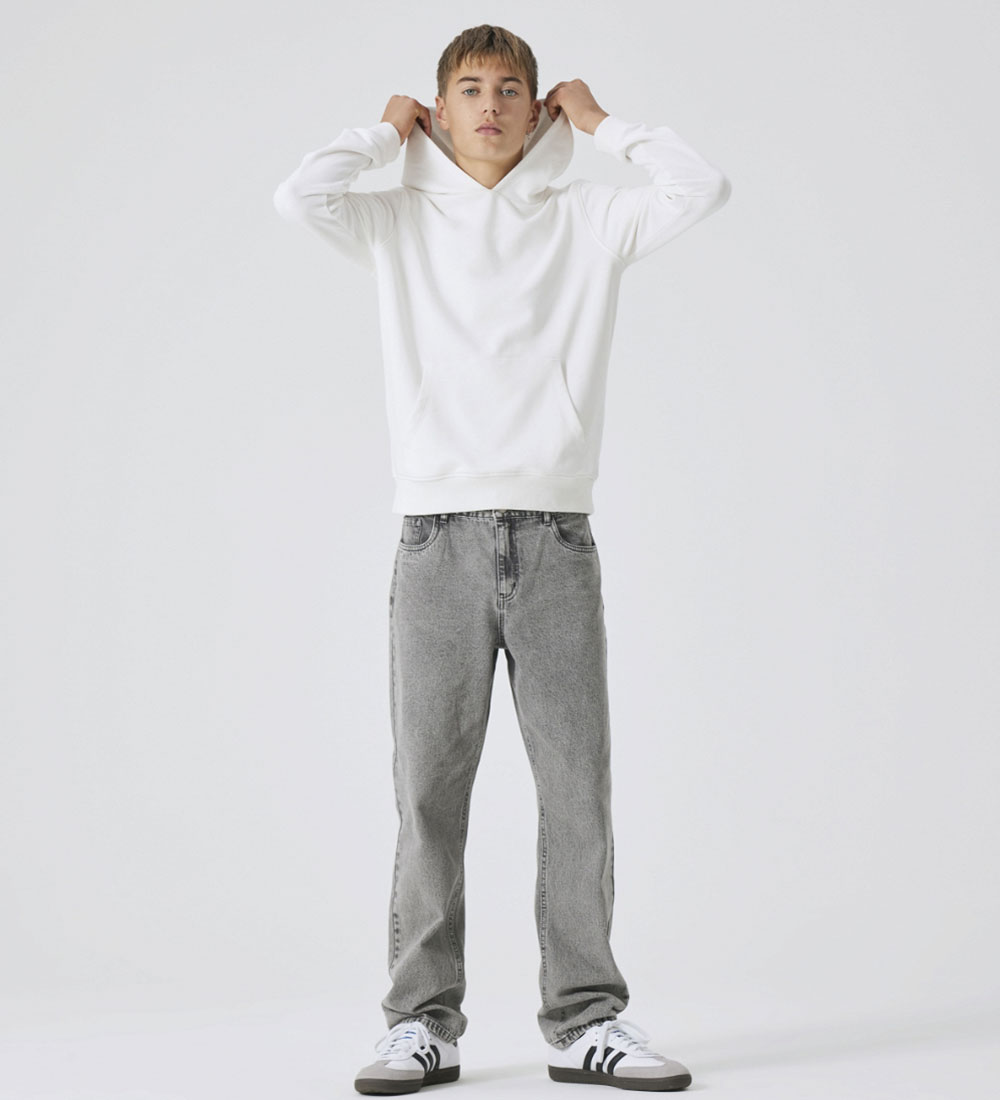 LMTD Kapuzenpullover - NlmLar - White Alyssum