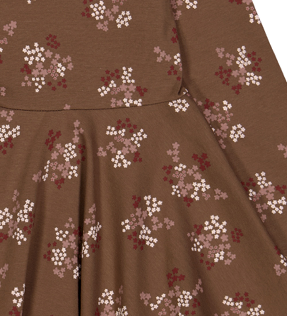 Müsli Kleid - Flora Swing - Bark/Cabernet/Nachtigall