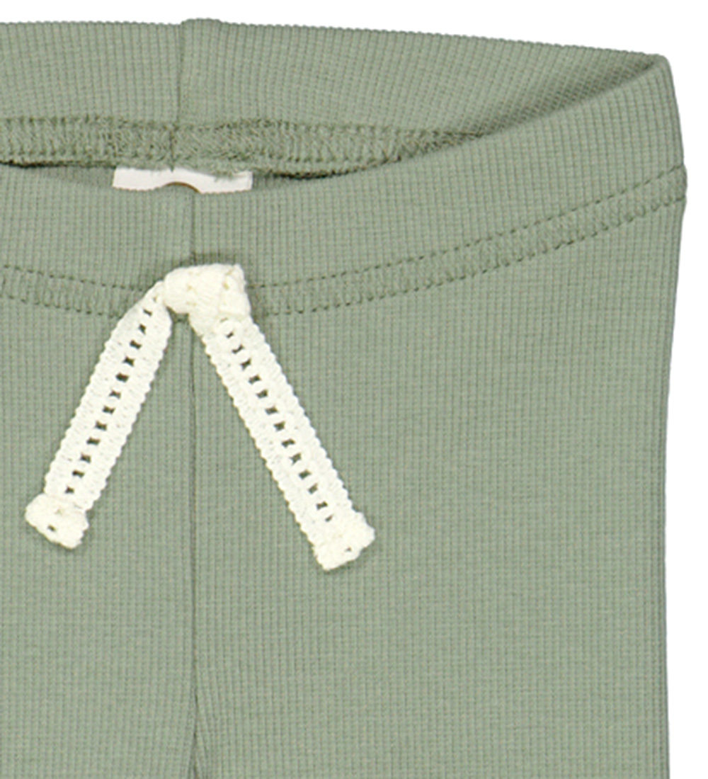 Müsli Leggings - Rib - Cozy Ég - Ljóð Green