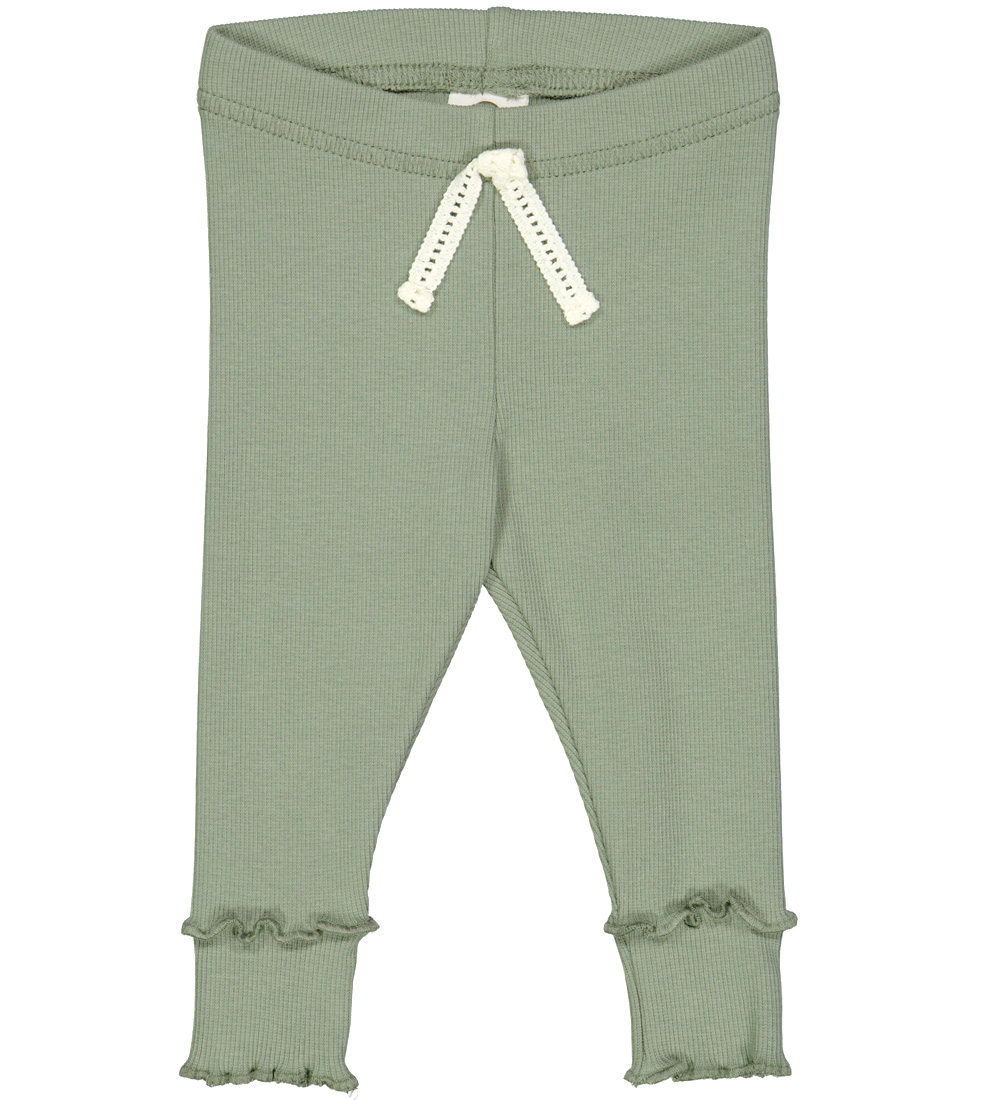 Müsli Leggings - Rib - Cozy Ég - Ljóð Green
