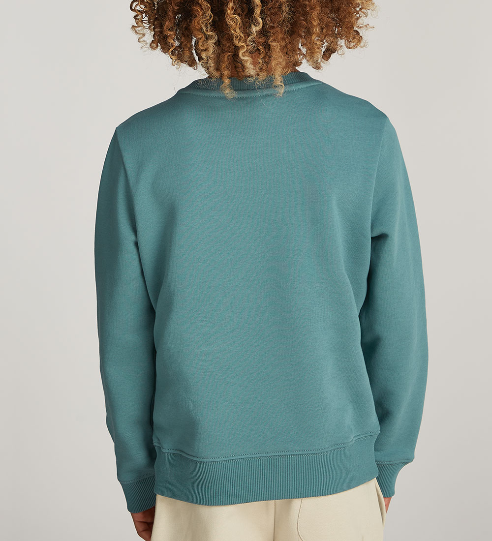 Calvin Klein Sweatshirt - Mono Mini Abzeichen - North Atlantic