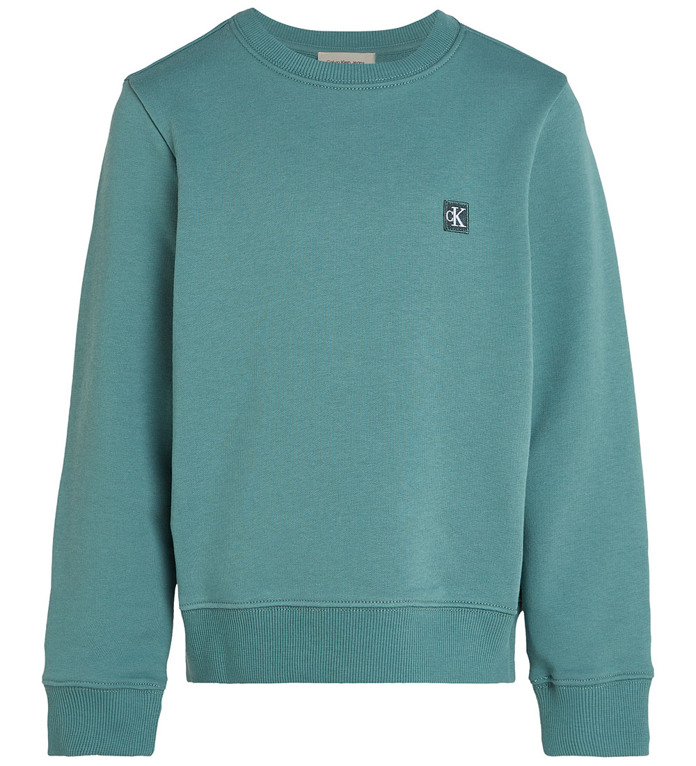 Calvin Klein Sweatshirt - Mono Mini Abzeichen - North Atlantic