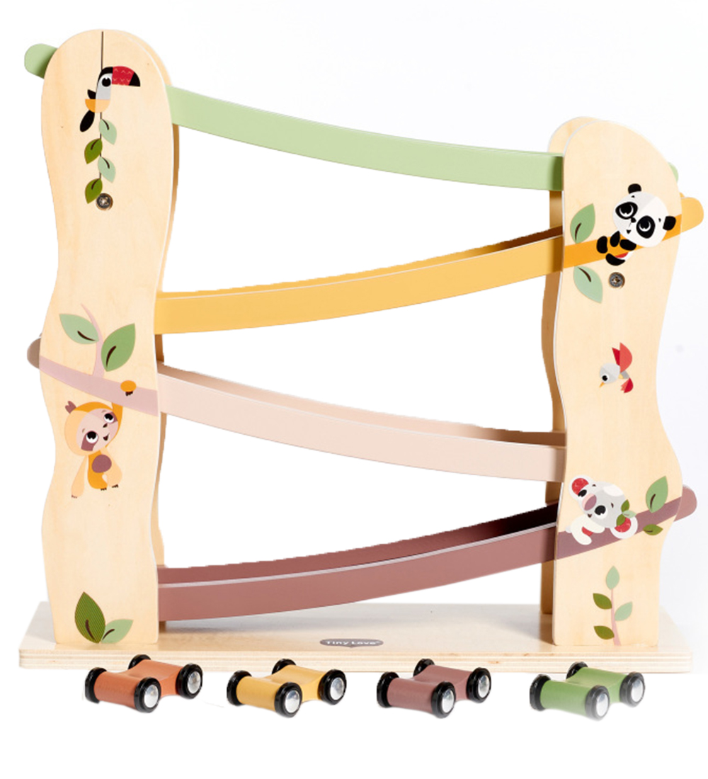Tiny Love Car Track w. 4 Cars - Wood - Boho Chic