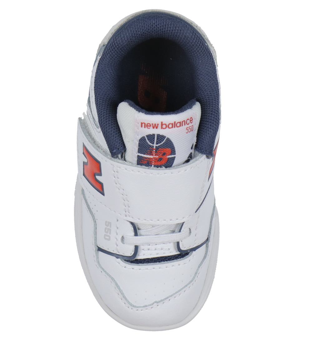 New Balance Skór - 550 - White/True Red